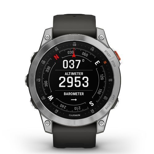 Zegarek Garmin Epix 2 Hrm Elevate Ox srebrny 010-02582-01