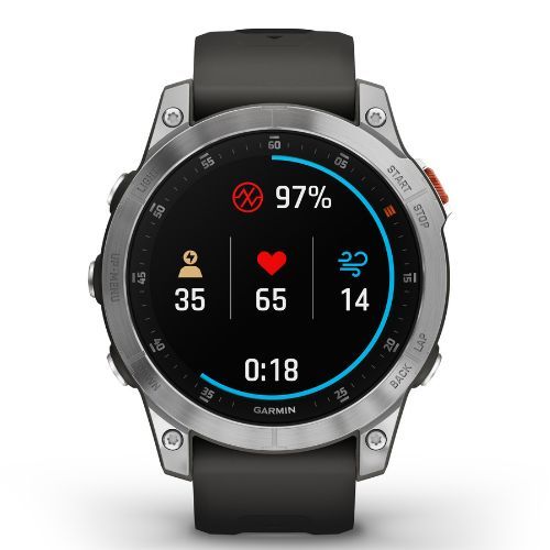 Zegarek Garmin Epix 2 Hrm Elevate Ox srebrny 010-02582-01