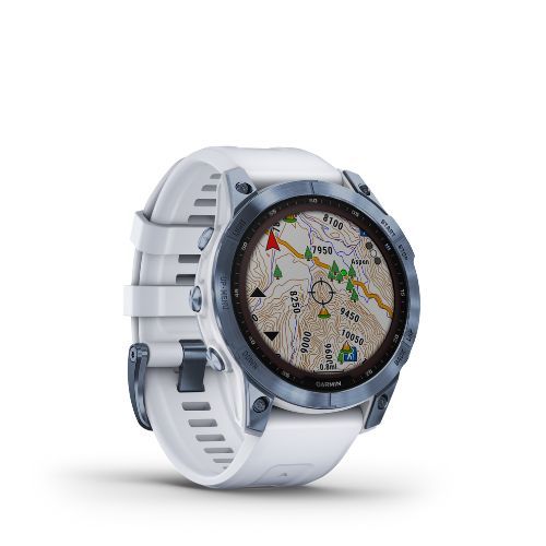 Zegarek Garmin Fenix 7 Sapphire Solar Hrm Elevate Ox niebieski 010-02540-25