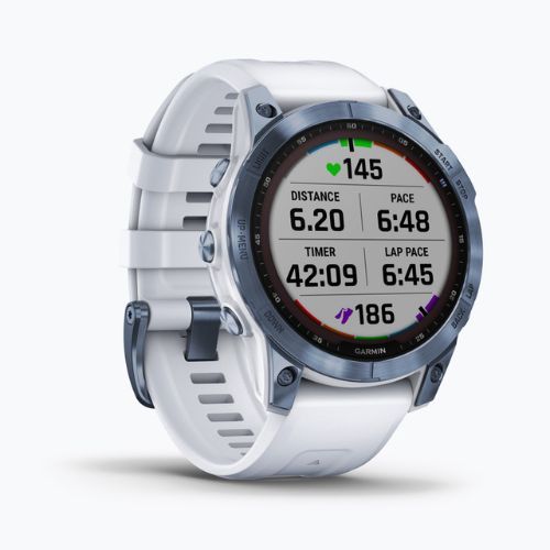 Zegarek Garmin Fenix 7 Sapphire Solar Hrm Elevate Ox niebieski 010-02540-25