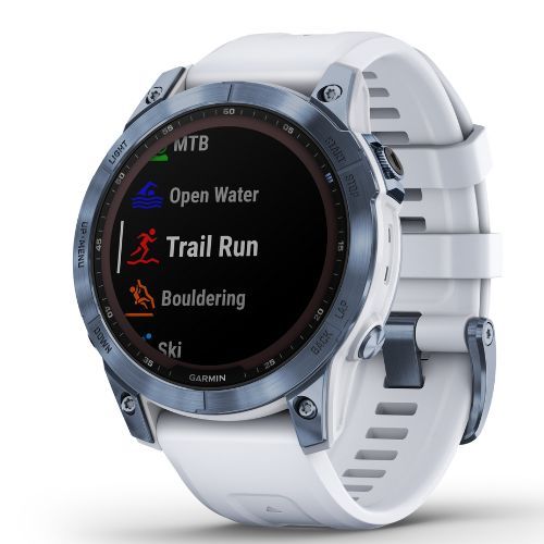 Zegarek Garmin Fenix 7 Sapphire Solar Hrm Elevate Ox niebieski 010-02540-25