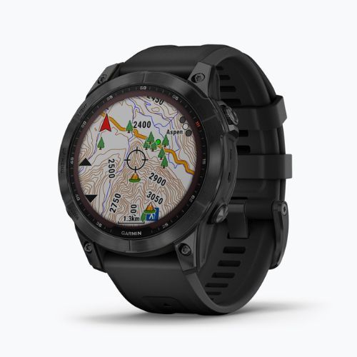 Zegarek Garmin Fenix 7 Sapphire Solar Hrm Elevate Ox czarny 010-02540-35