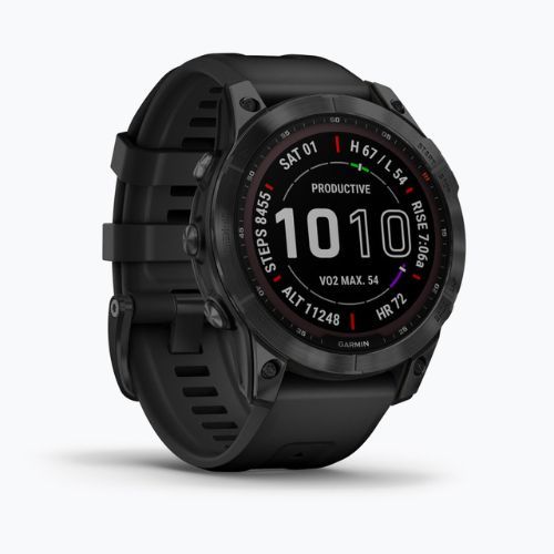 Zegarek Garmin Fenix 7 Sapphire Solar Hrm Elevate Ox czarny 010-02540-35