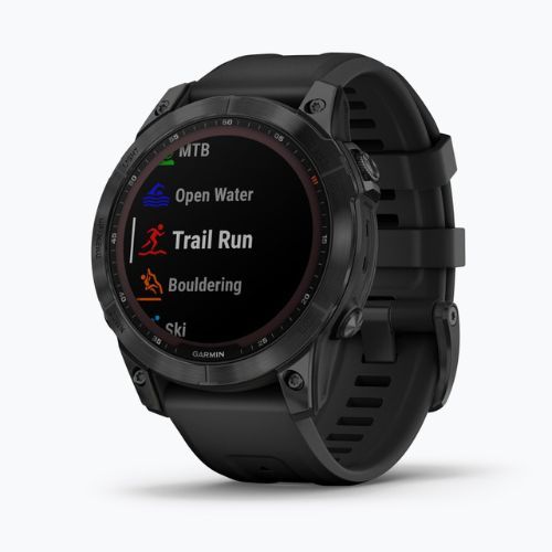 Zegarek Garmin Fenix 7 Sapphire Solar Hrm Elevate Ox czarny 010-02540-35