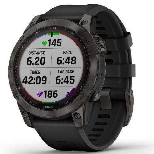 Zegarek Garmin Fenix 7 Sapphire Solar Hrm Elevate Ox czarny 010-02540-21