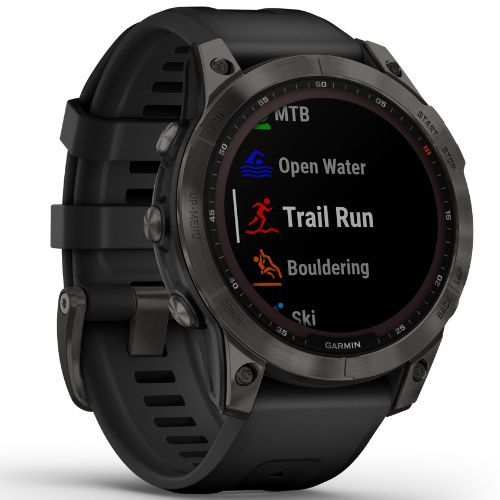Zegarek Garmin Fenix 7 Sapphire Solar Hrm Elevate Ox czarny 010-02540-21