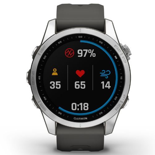 Zegarek Garmin Fenix 7S Hrm Elevate Ox srebrny 010-02539-03