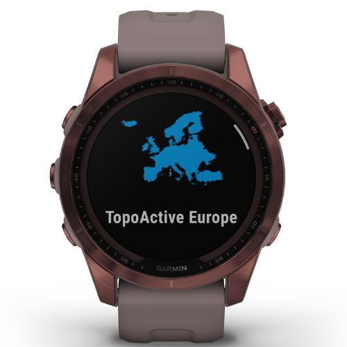 Zegarek Garmin Fenix 7S Sapphire Solar Hrm Elevate Ox brązowy 010-02539-29