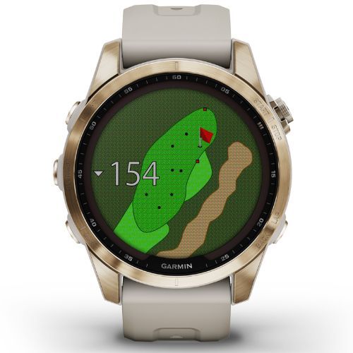 Zegarek Garmin Fenix 7S Sapphire Solar Hrm Elevate Ox złoty 010-02539-21