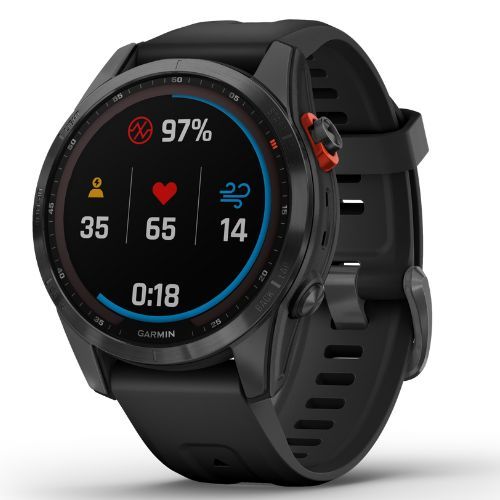 Zegarek Garmin Fenix 7S Solar Hrm Elevate Ox szary 010-02539-13
