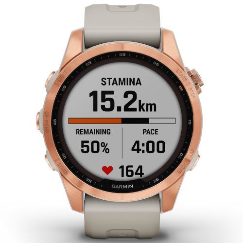 Zegarek Garmin Fenix 7S Solar Hrm Elevate Ox piaskowy 010-02539-11