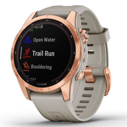 Zegarek Garmin Fenix 7S Solar Hrm Elevate Ox piaskowy 010-02539-11