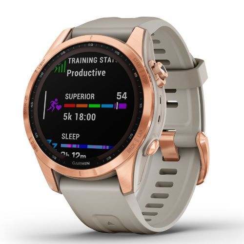 Zegarek Garmin Fenix 7S Solar Hrm Elevate Ox piaskowy 010-02539-11