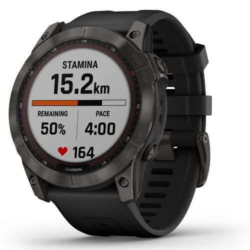 Zegarek Garmin Fenix 7X Sapphire Solar Hrm Elevate Ox czarny 010-02541-23