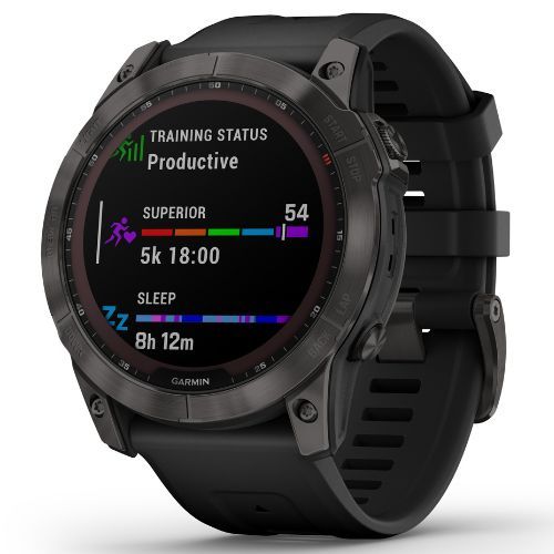 Zegarek Garmin Fenix 7X Sapphire Solar Hrm Elevate Ox czarny 010-02541-11