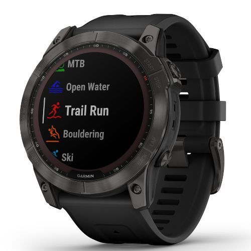 Zegarek Garmin Fenix 7X Sapphire Solar Hrm Elevate Ox czarny 010-02541-11