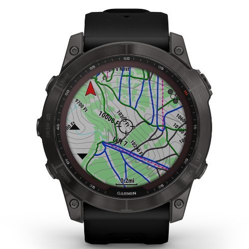 Zegarek Garmin Fenix 7X Sapphire Solar Hrm Elevate Ox czarny 010-02541-11