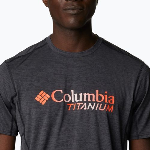 Koszulka trekkingowa męska Columbia Titan Pass Graphic black/titanium burst graphic