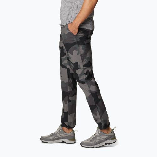 Spodnie trekkingowe męskie Columbia Wallowa Belted black mod camo