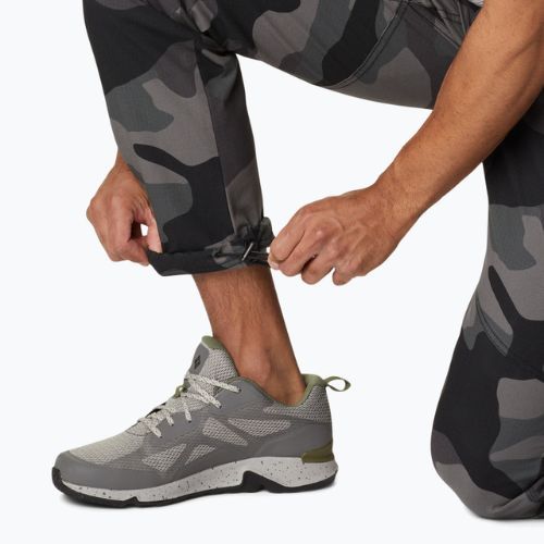 Spodnie trekkingowe męskie Columbia Wallowa Belted black mod camo