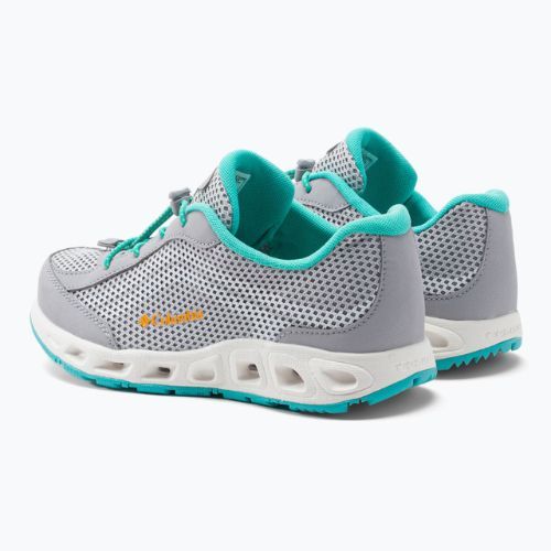 Buty trekkingowe dziecięce Columbia Drainmaker IV grey ice/bright marigold