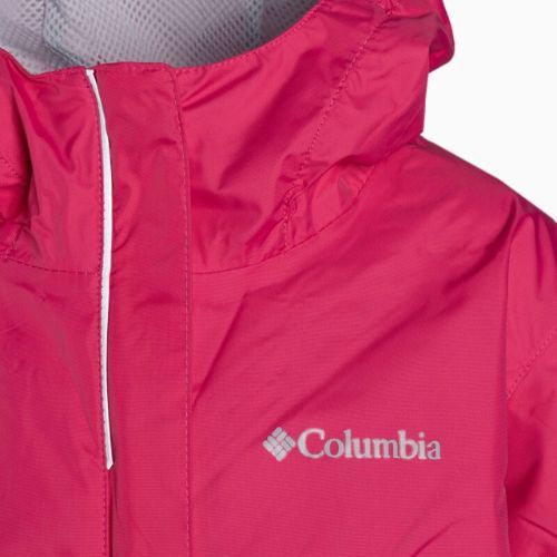 Kurtka przeciwdeszczowa dziecięca Columbia Arcadia cactus pink