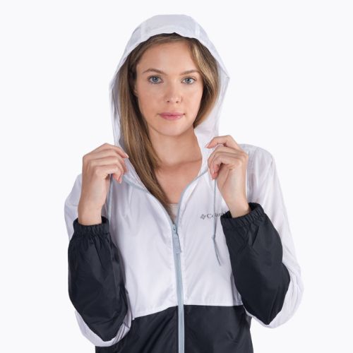 Kurtka przeciwwiatrowa damska Columbia Flash Forward white/black