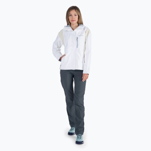 Kurtka przeciwdeszczowa damska Columbia Hikebound white/chalk