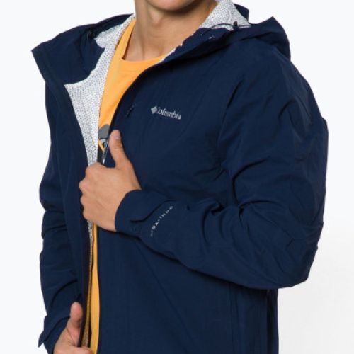 Kurtka przeciwdeszczowa męska Columbia Omni-Tech Ampli-Dry collegiate navy