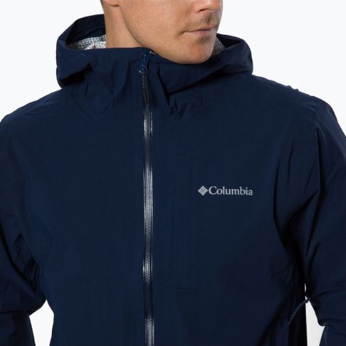 Kurtka przeciwdeszczowa męska Columbia Omni-Tech Ampli-Dry collegiate navy