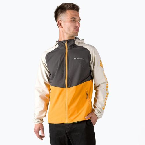 Kurtka softshell męska Columbia Panther Creek mango/shark/chalk