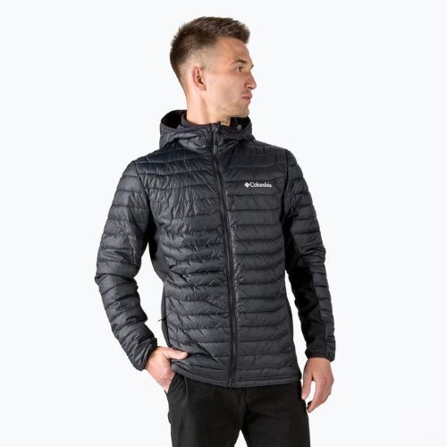 Kurtka hybrydowa męska Columbia Powder Pass Hooded black