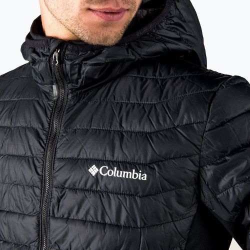 Kurtka hybrydowa męska Columbia Powder Pass Hooded black