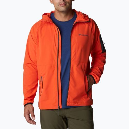 Kurtka softshell męska Columbia Tall Heights Hooded Softshell red quartz