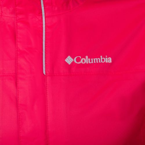 Kurtka przeciwdeszczowa dziecięca Columbia Watertight mountain red