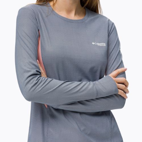 Longsleeve trekkingowy damski Columbia Titan Pass Sun Deflect nocturnal/coral reef