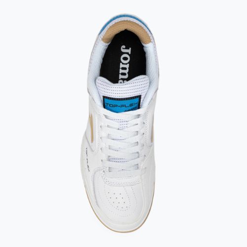 Buty piłkarskie dziecięce Joma Top Flex IN white/gold