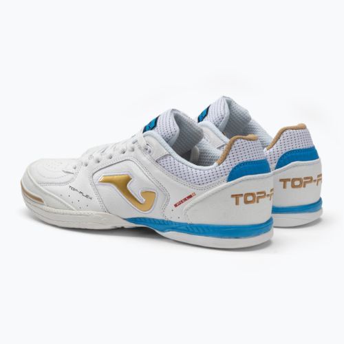 Buty piłkarskie dziecięce Joma Top Flex IN white/gold