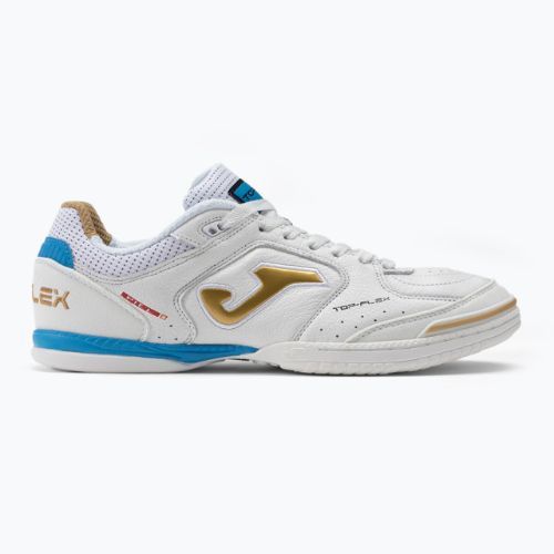 Buty piłkarskie dziecięce Joma Top Flex IN white/gold