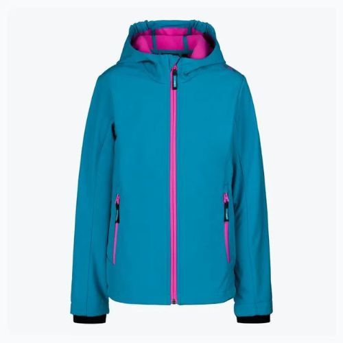 Kurtka softshell dziecięca CMP 3A29385 Fix hawaian/purple fluo