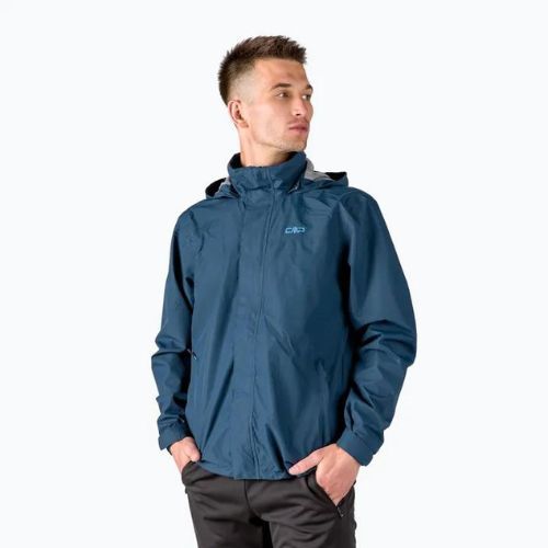 Kurtka przeciwdeszczowa męska CMP 39X7367 Snaps Hood marine