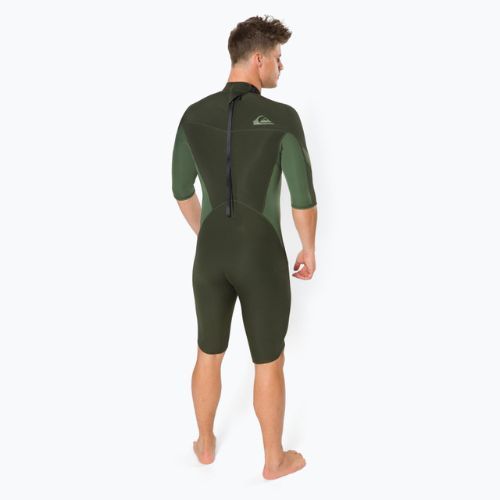 Pianka do pływania męska Quiksilver 2/2 mm Syncro Back Zip dark ivy/shade olive