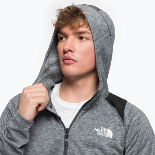 Bluza trekkingowa męska The North Face AO Midlayer FZ Hooded asphaltgry/black