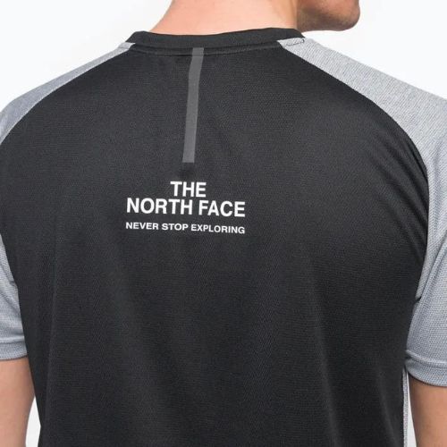 Koszulka trekkingowa męska The North Face MA light grey hthr/black