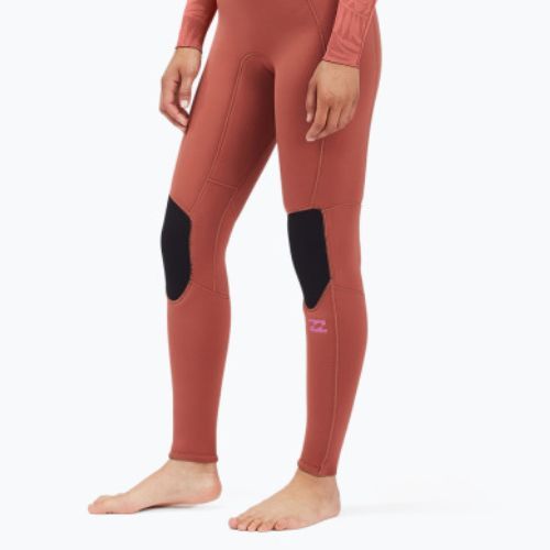 Pianka do pływania damska Billabong 3/2 mm Synergy Back Zip red clay