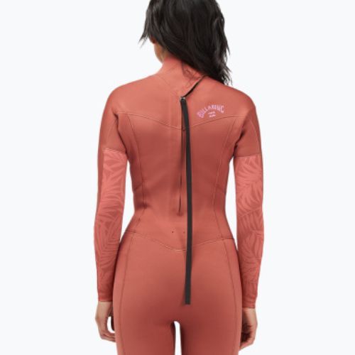 Pianka do pływania damska Billabong 3/2 mm Synergy Back Zip red clay