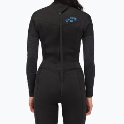 Pianka do pływania damska Billabong 4/3 mm Synergy Back Zip black palms