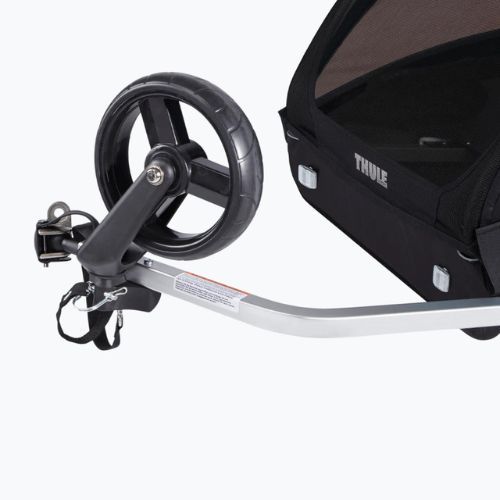 Przyczepka rowerowa dwuosobowa Thule Coaster XT Bike Trailer+Stroll czarna 10101810