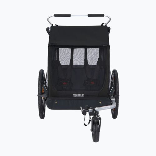 Przyczepka rowerowa dwuosobowa Thule Coaster XT Bike Trailer+Stroll czarna 10101810