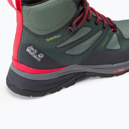 Buty trekkingowe damskie Jack Wolfskin Force Striker Texapore Mid lime/dark green